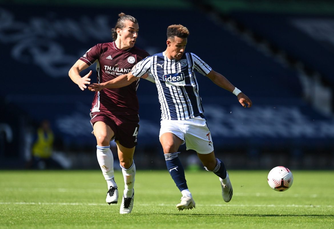 West Brom’s Callum Robinson was anonymous against Leicester